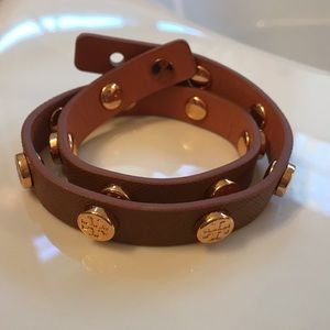 Tory Burch leather wrap bracelet